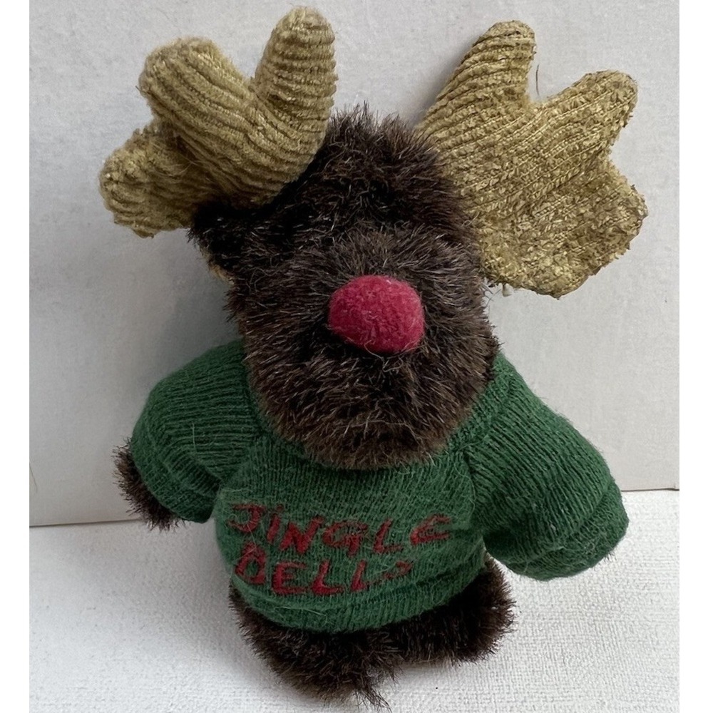 Boyds Message "Jingle Bells" Mini Message Moose 567023 Christmas
